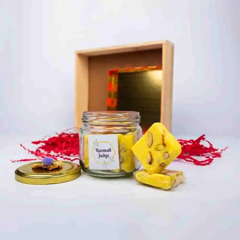 Delicious Rasmalai fudge box, perfect for celebrations